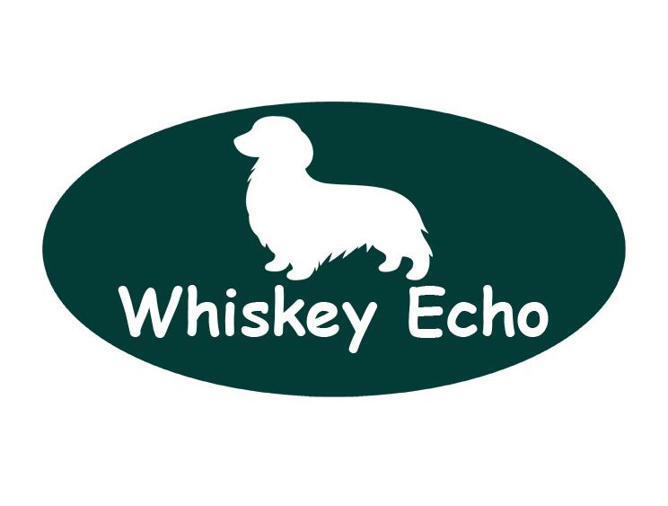 Personalized engraved plastic oval dog crate / kennel tags with engraved dog design and engraved text.