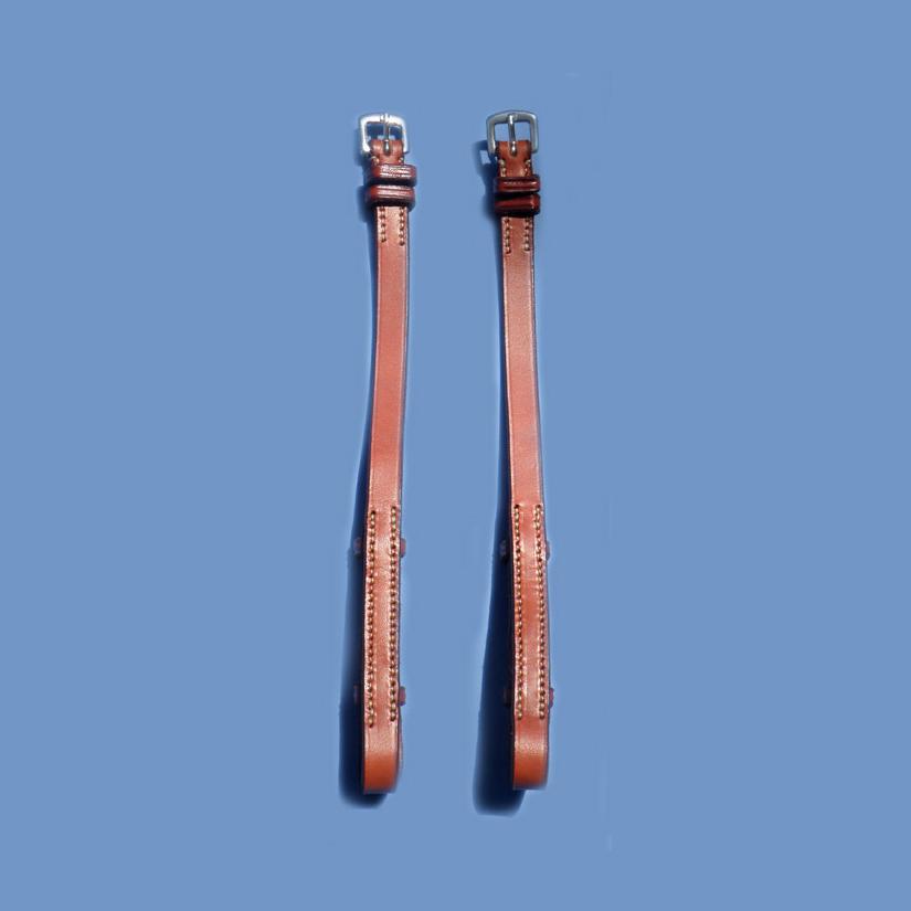 Replacement Edgewood leather horse bridle cheek pieces. Cheek pieces pair come in Pony, Cob, Horse and Oversize.