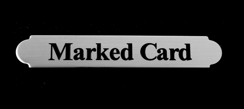Silver engraved adhesive back nameplate.