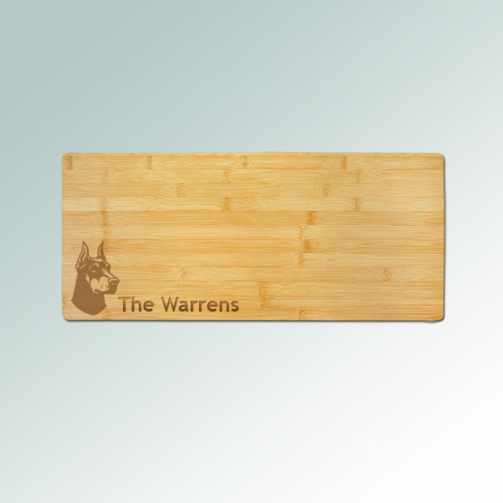 Use as a doberman charcuterie platter for entertaining.