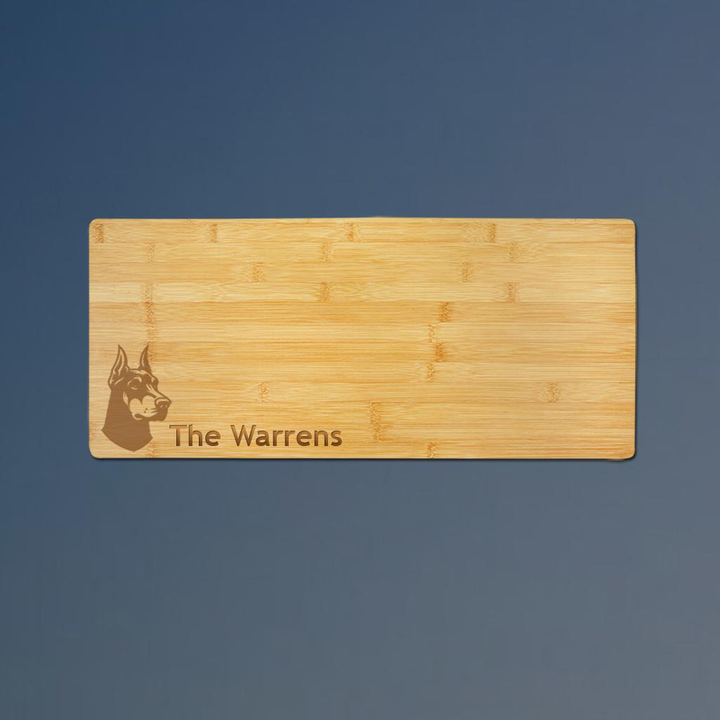 Use as a doberman charcuterie platter for entertaining.