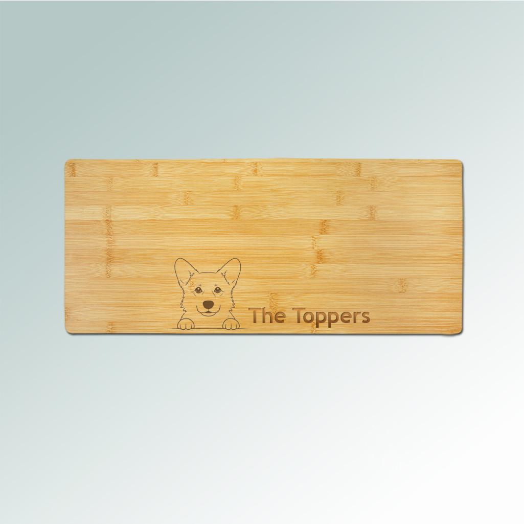 Bamboo Corgi Charcuterie Board | 100+ Corgi Designs