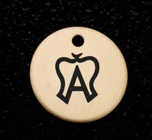 Brass or silver horse bridle charm with engraved horse breed logo of your choice. Breed Logo Charm