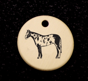Brass or silver horse bridle charm with engraved horse design of your choice. Equestrian Charm