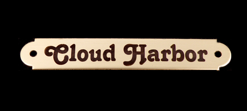 Brass Custom Engraved Picture Frame Nameplate