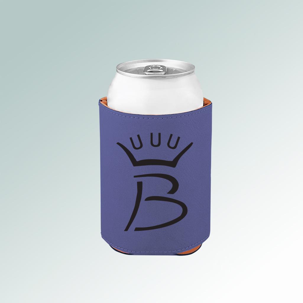 Personalized leatherette horse breed beverage holder with your choice of horse breed logo and engraved text. 25+ horse breed logos to choose from.