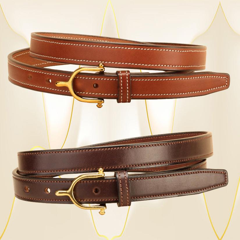 3/4" English leather English spur belt.
