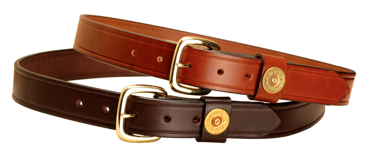 Genuine Shot Shell Leather Belt - Equestrian