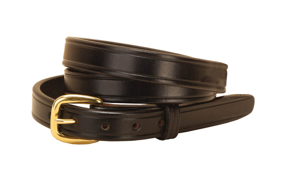 Creased Leather Belt - 3/4