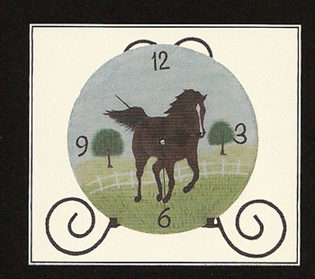 Running Horse Clock