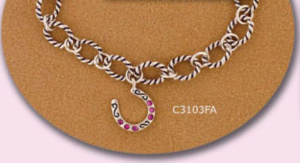 Horseshoe Bracelet - Fucia
