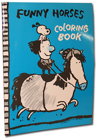 Funny Horses Coloring Book