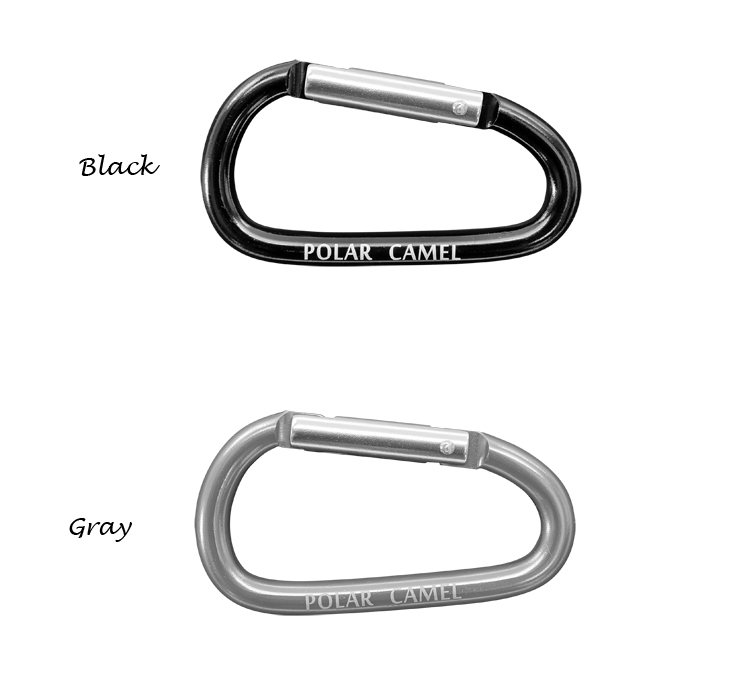 Strong Durable carabiners for our polar camel stainless steel water Bottles.