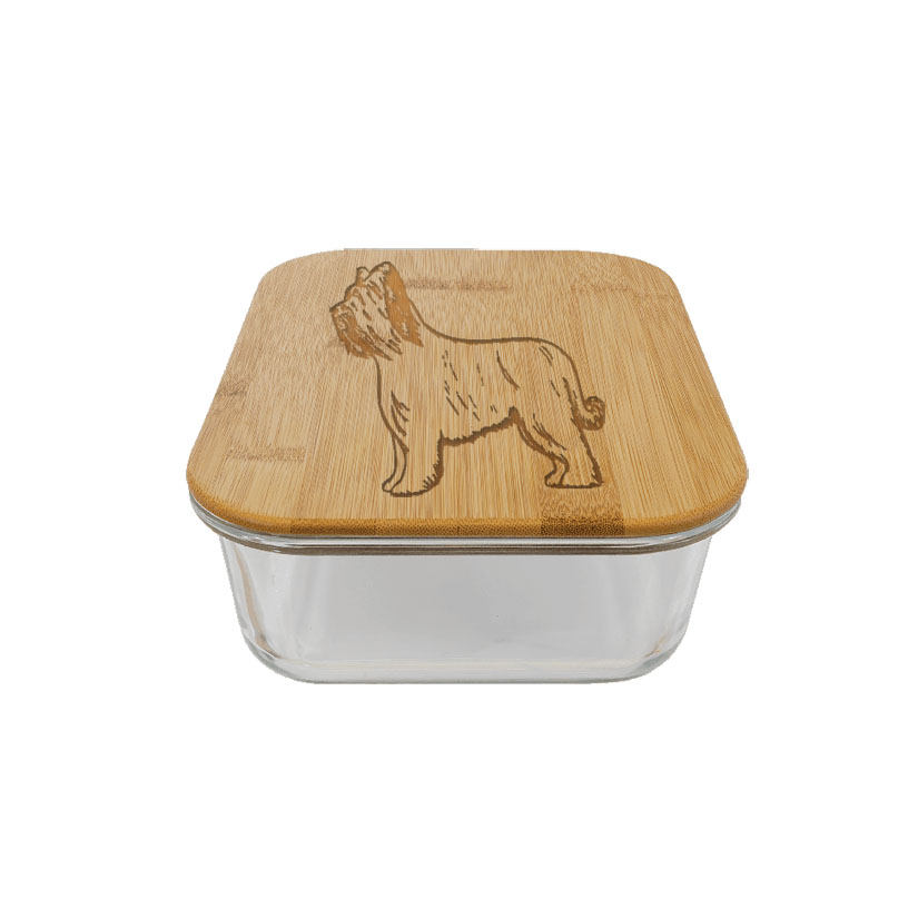 Food storage container with your choice of custom engraved dog design and personalized text. Dog Treat Container