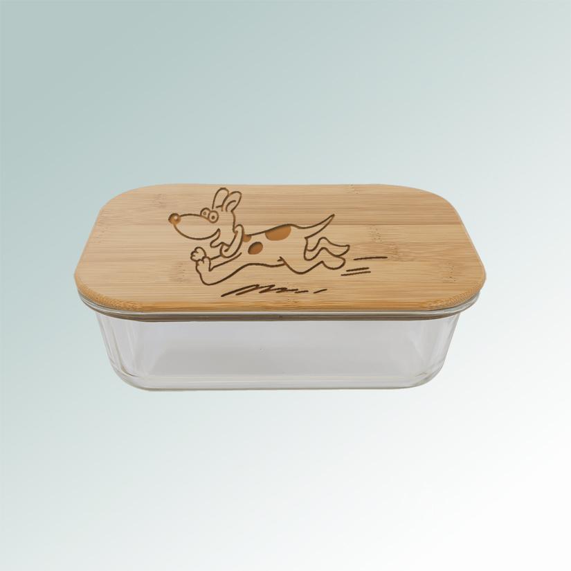 Dog breed food storage container with your choice of custom engraved dog breed design and personalized text. 100+ dog breeds to choose from.