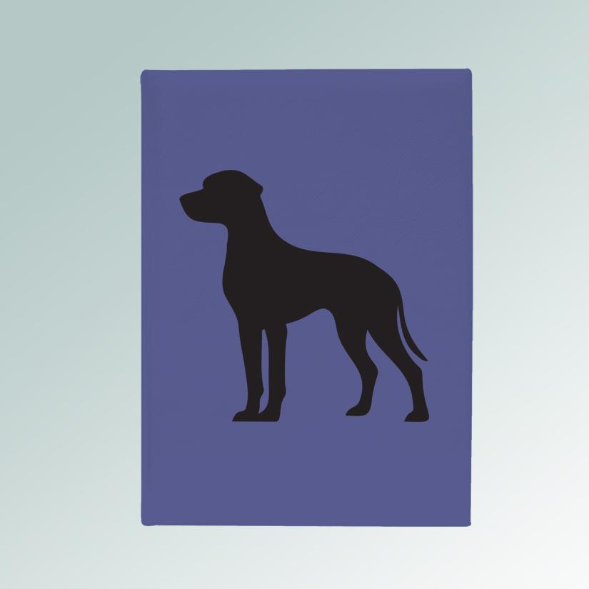 Personalized dog breed sketchbook with your choice of dog breed design and custom engraved text. 100+ dog breeds to choose from.