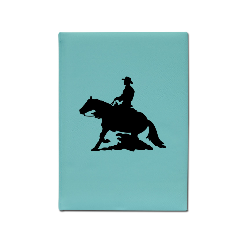 Personalized sketchbook with your choice of rodeo design and custom engraved text. Rodeo Sketchbook