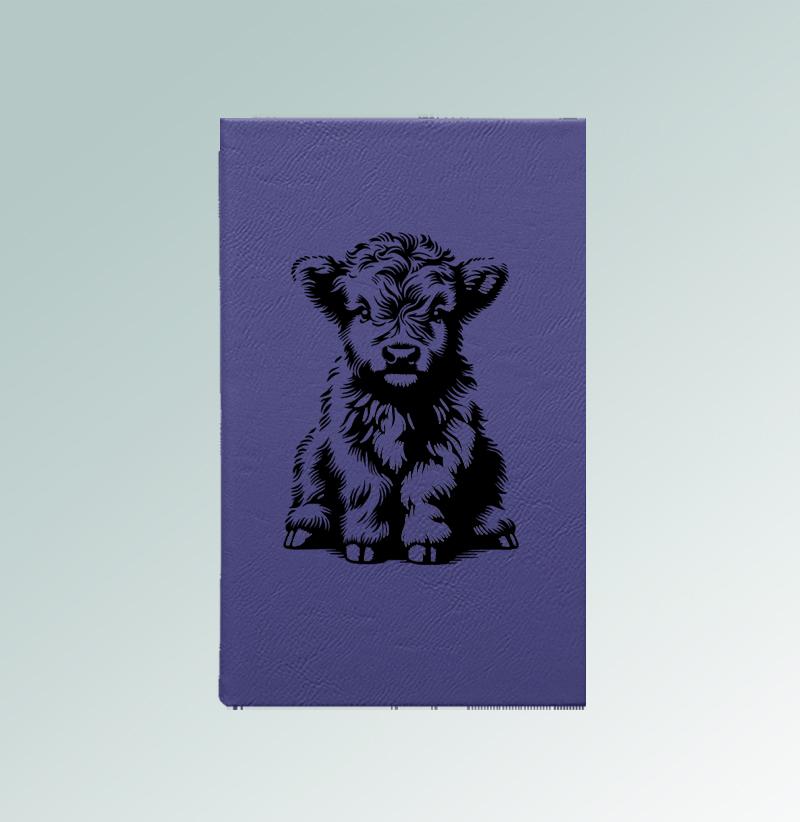 Personalized farm animal journal with your choice of farm animal design and custom engraved text. 100+ farm animal designs to choose from.