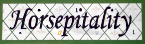 Horsepitality Wood Sign