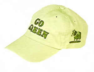 Go Green Baseball Cap Jared Lee Design