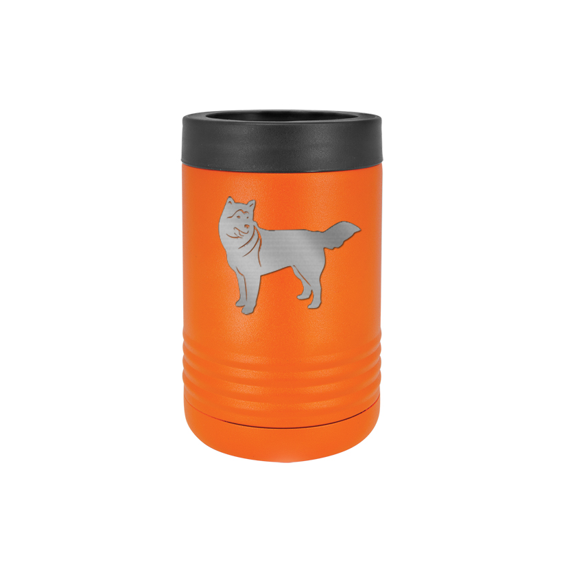Personalized stainless steel vacuum insulated beverage holder with custom engraved text and dog design 4. Dog Drink Holder