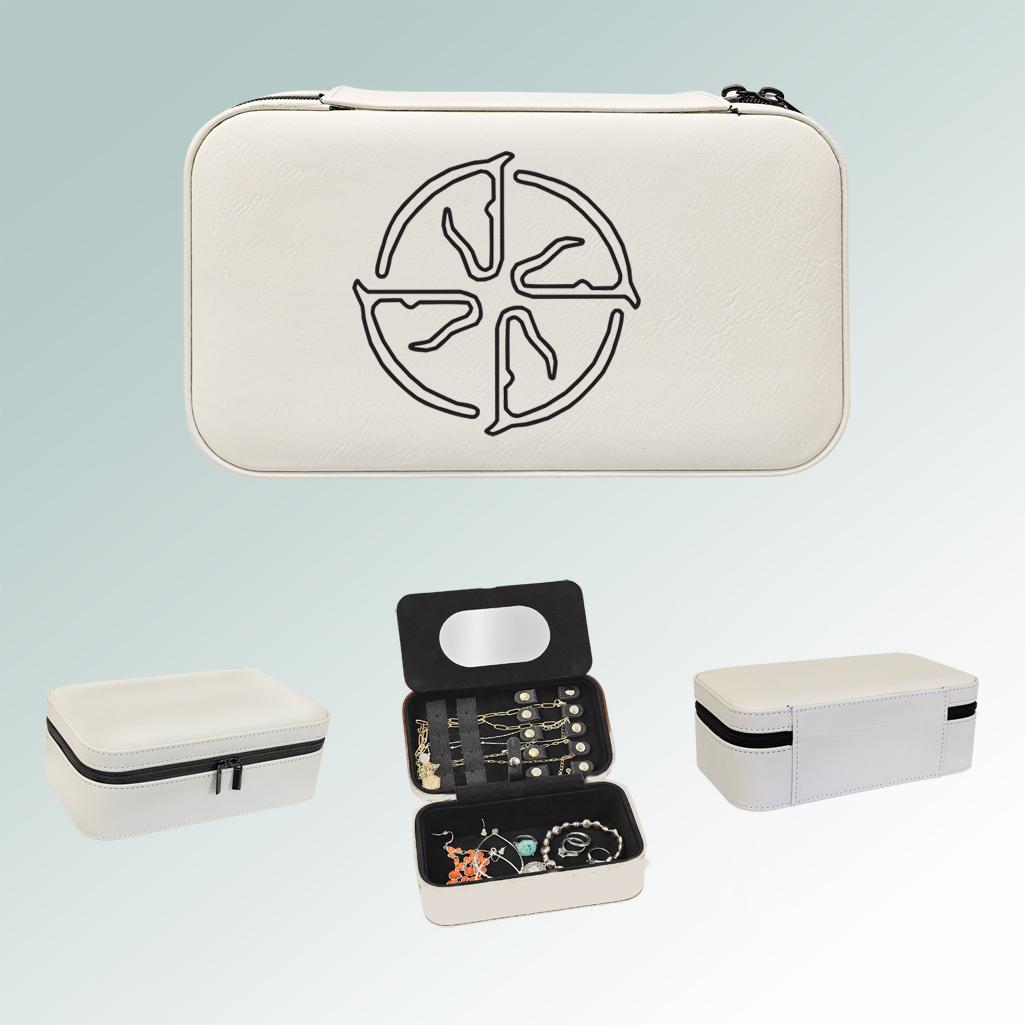 Personalized horse breed jewelry box with your choice of horse breed logo and custom engraved text. 25+ horse breed logos to choose from.