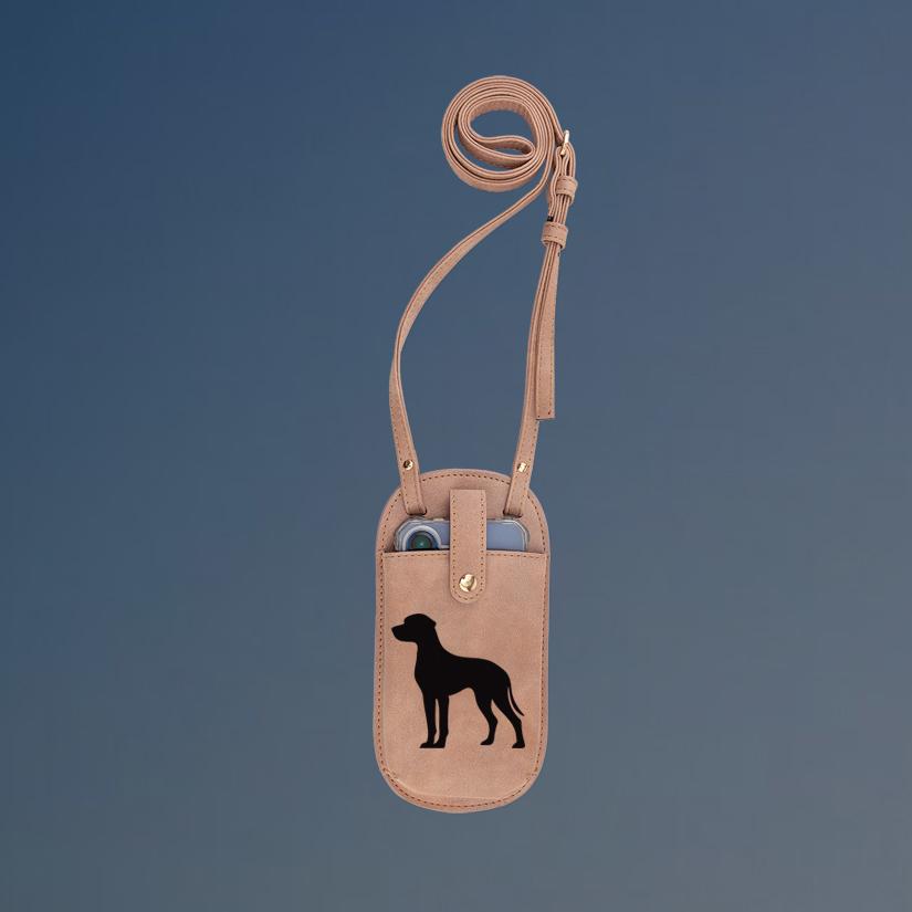 Custom engraved urban essential crossbody bag with your choice of dog design and personalized text. Dog Crossbody Bag