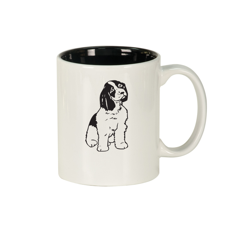 Personalized coffee mug with engraved text and your choice of dog design 3. Dog Coffee Mug