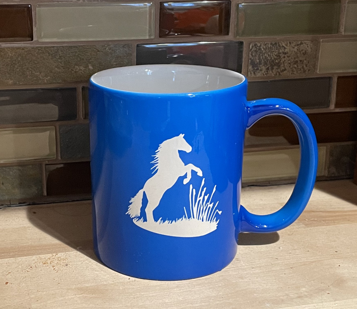 Rearing Horse Ceramic Coffee Mug
