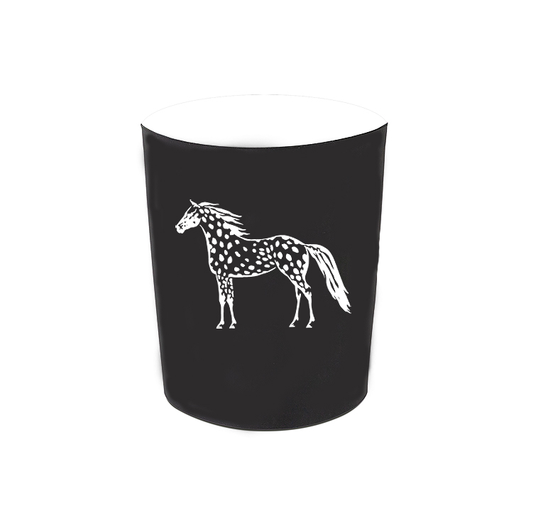 Personalized replacement silicone sleeves with custom engraved text and a horse design 3. Horse Silicone Sleeve