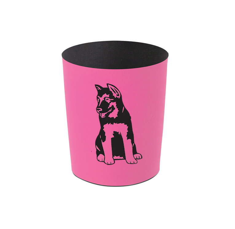 Personalized replacement silicone sleeves with custom engraved text and a herding dog design