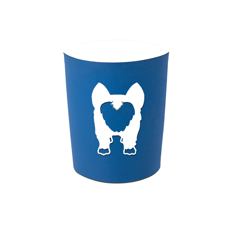 Personalized replacement silicone sleeves with custom engraved text and a horse breed logo. Corgi Sleeve