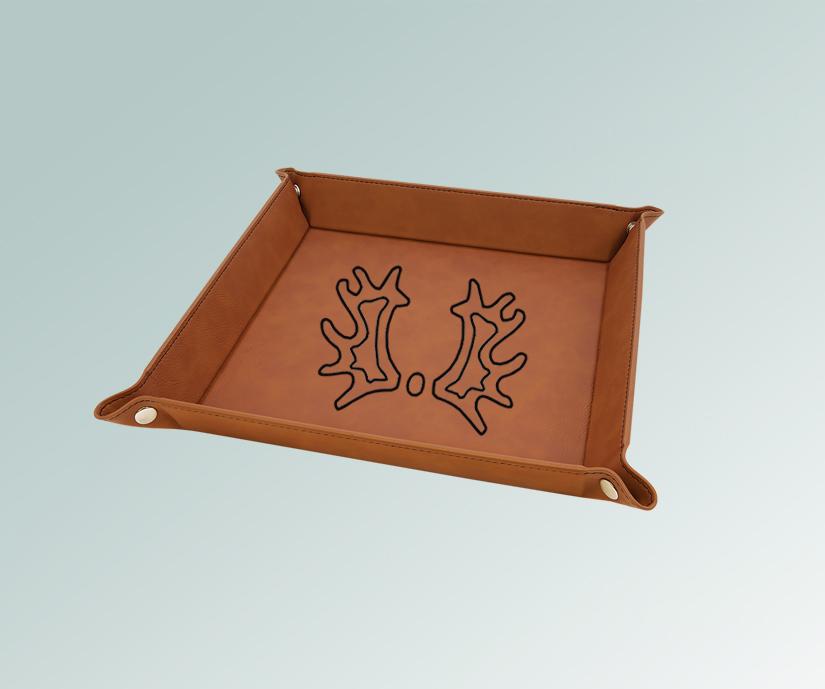 Folding horse breed valet tray with your choice of horse breed logo and personalized text. 25+ horse breed logos to choose from.