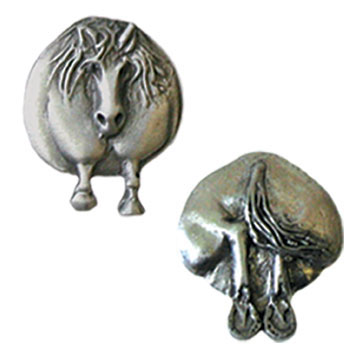 Pony Head & Bum Post Earrings