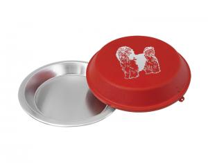 Custom pie pan with your choice of dog design 4 and personalized text. Dog Pie Pan