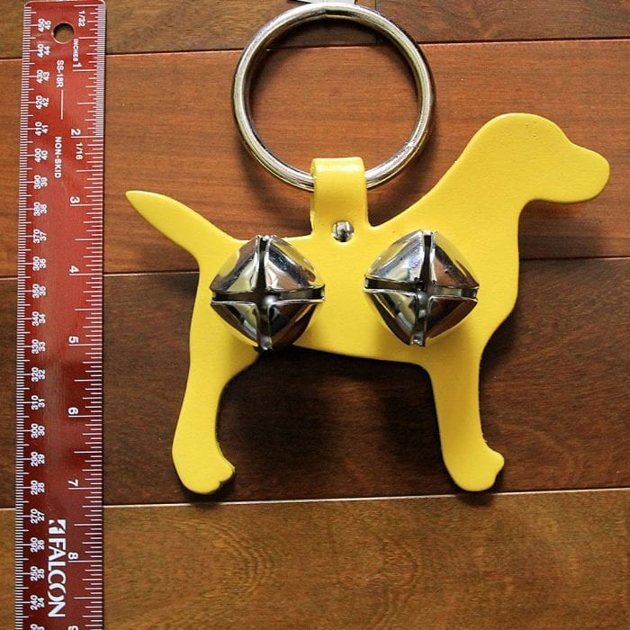 Yellow Labrador Dog Bell Door Hanger