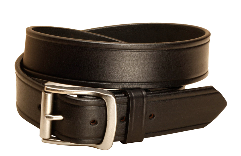 Creased Leather Belt - 1 1/2