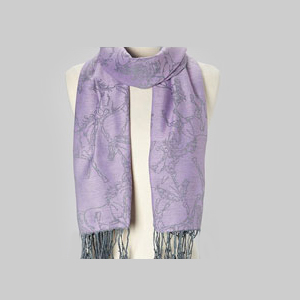 Running horse pashmina equestrian scarf.