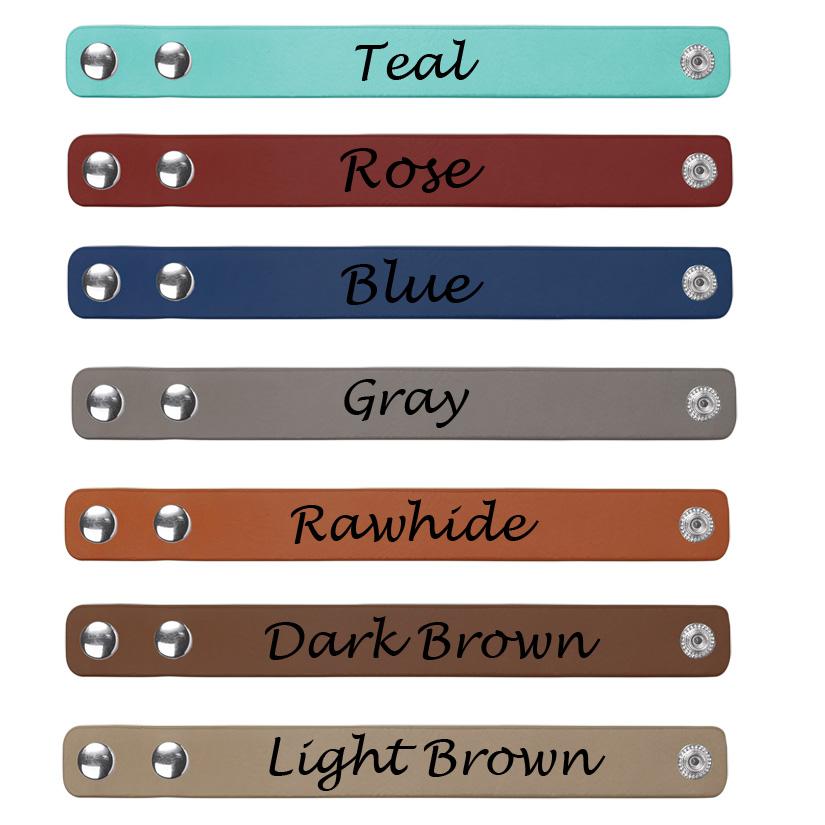 Snaffle Bit Bracelet Colors