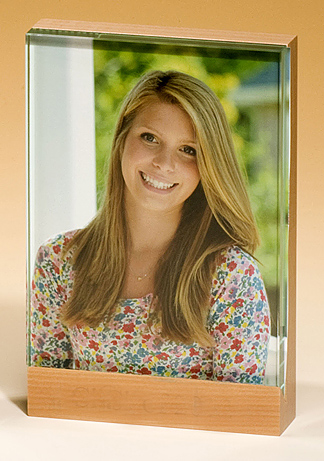 Paw print maple picture frame.