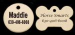 Our plain raised Edgewood dog collars come with free personalized tag.