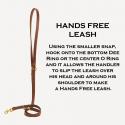 Leather hands free dog leash from Tory Leather.