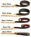 Tory Leather's padded English black leather horse lead shank with a 24