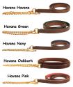 Tory Leather's padded English havana leather horse lead shank with a 24