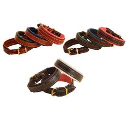 Custom engraved nameplate padded leather bracelet with personalized text. Horse Jewelry