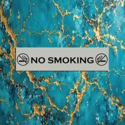No smoking sign that has 3 no smoking symbols.