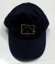 Navy horse head scrunchie baseball cap.