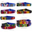 Side release A Tail We Could Wag size medium dog collar.