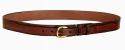 Havana leather stitched ranger belt 1 1/4 inch wide.