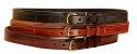 Stitched Leather Ranger Belt - Equestrian
